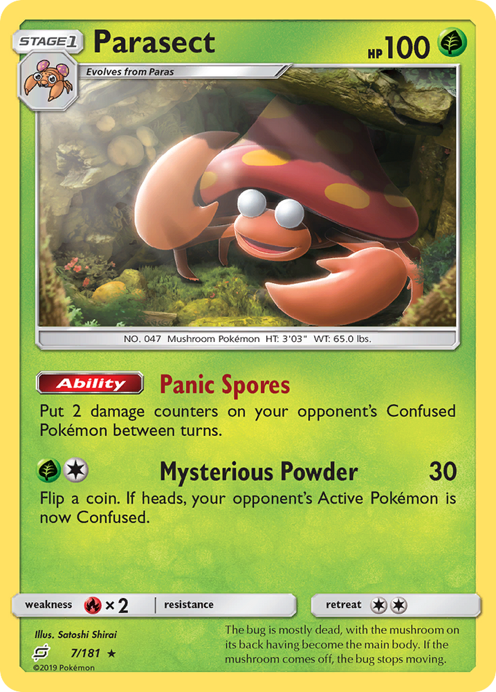 Parasect (7/181) [Sun & Moon: Team Up] Pokémon