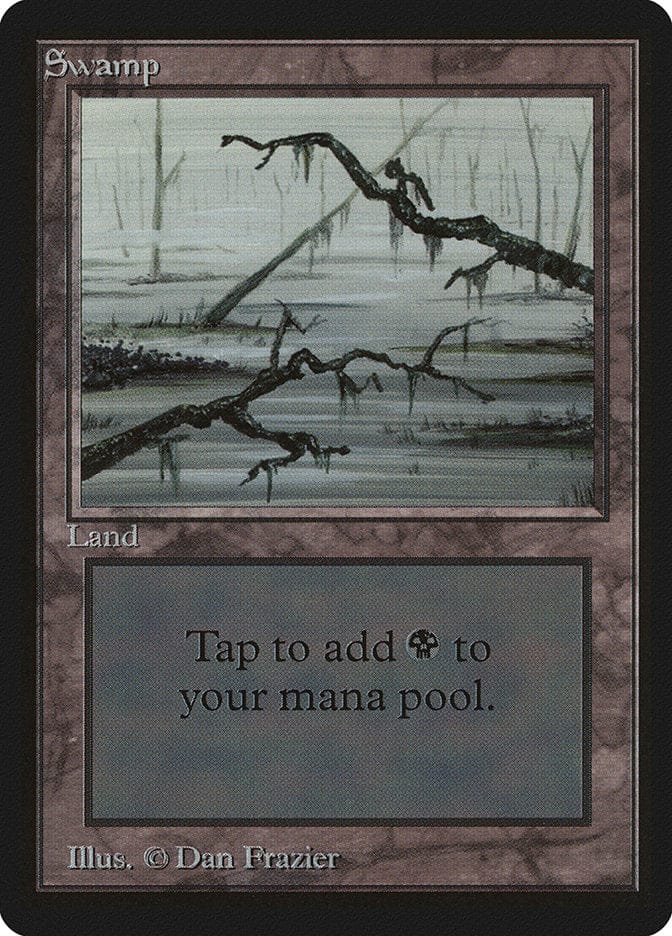 Swamp (296) [Beta Edition] Magic: The Gathering