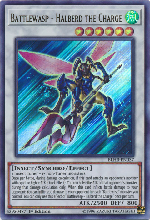 Battlewasp - Halberd the Charge [BLHR-EN037] Ultra Rare - Yugioh Cards For Your TCG Needs!