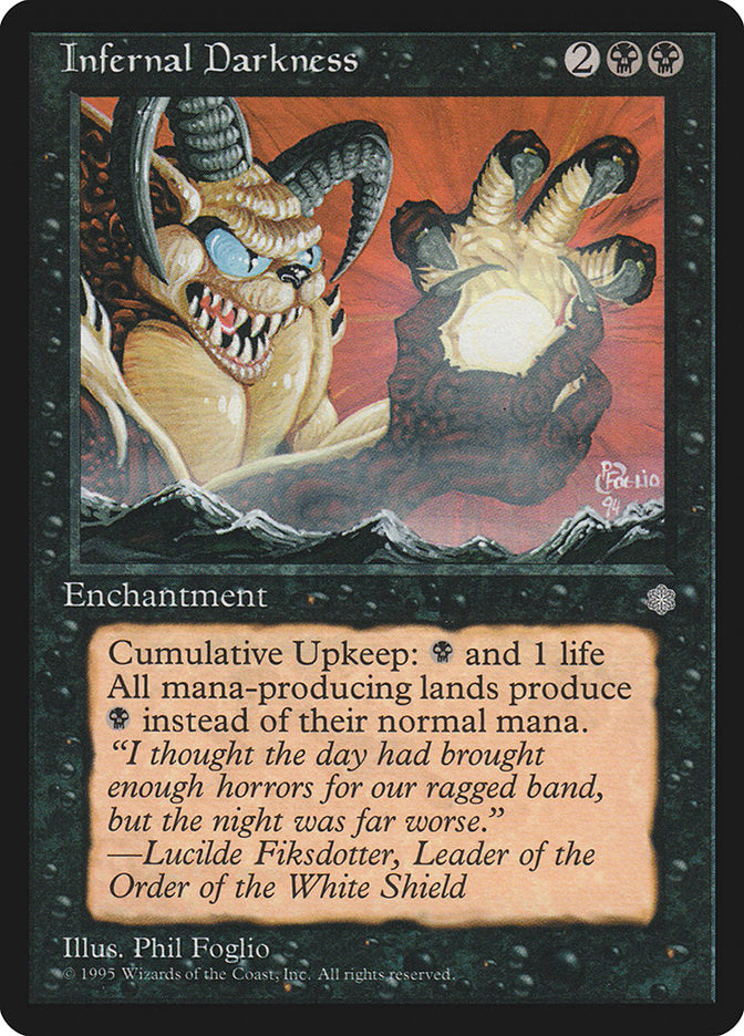 Infernal Darkness [Ice Age] Magic: The Gathering