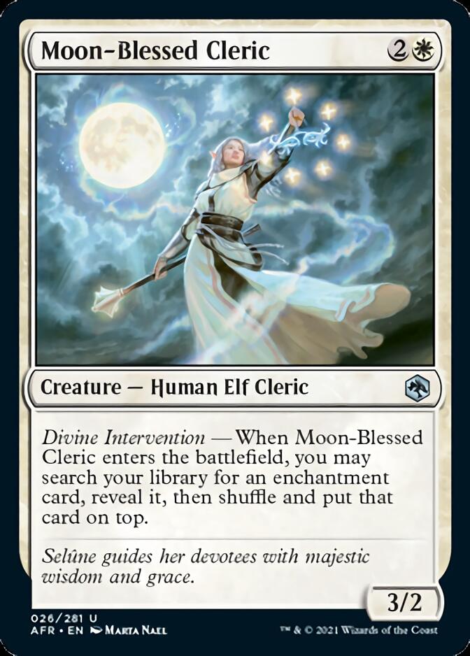 Moon-Blessed Cleric [Dungeons & Dragons: Adventures in the Forgotten Realms] Magic: The Gathering