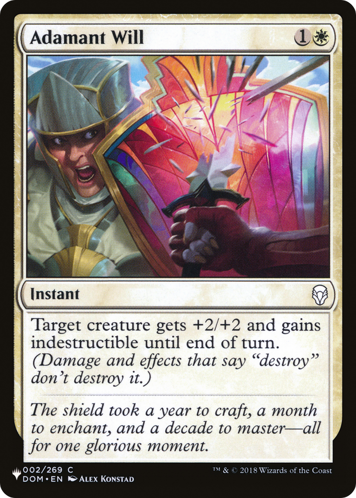 Adamant Will [The List] Magic: The Gathering