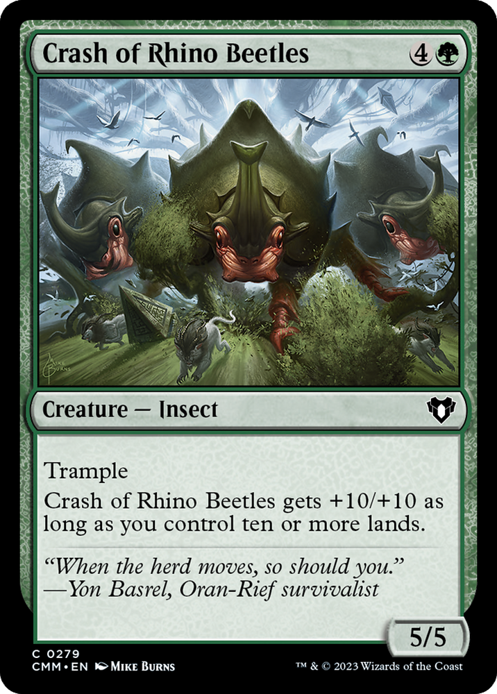 Crash of Rhino Beetles [Commander Masters] Magic: The Gathering