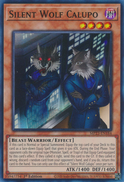 Silent Wolf Calupo [MP23-EN184] Super Rare - Yugioh Cards For Your TCG Needs!