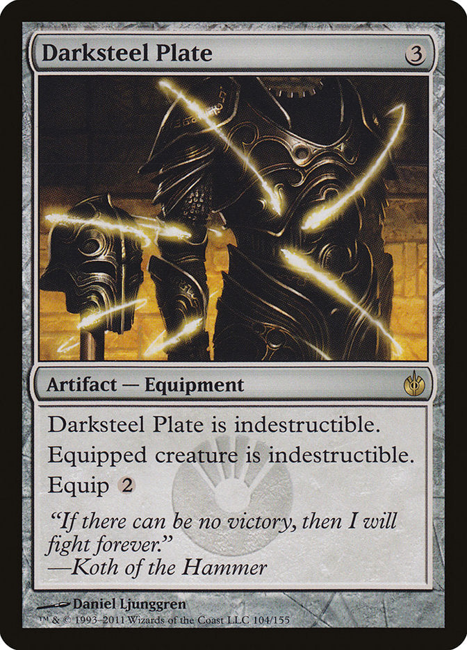 Darksteel Plate [Mirrodin Besieged] Magic: The Gathering
