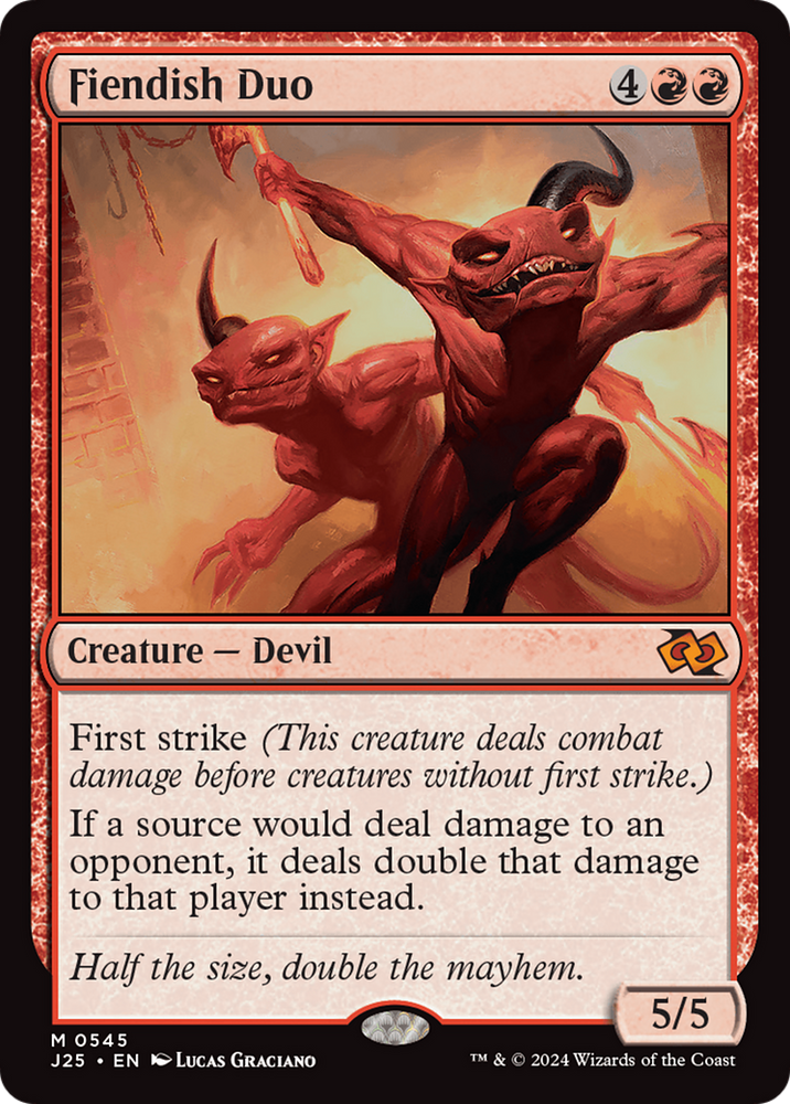 Fiendish Duo [Foundations Jumpstart] Magic: The Gathering