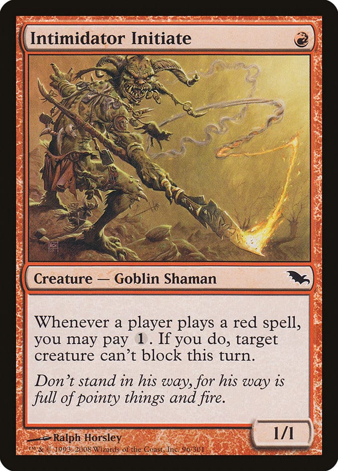 Intimidator Initiate [Shadowmoor] Magic: The Gathering