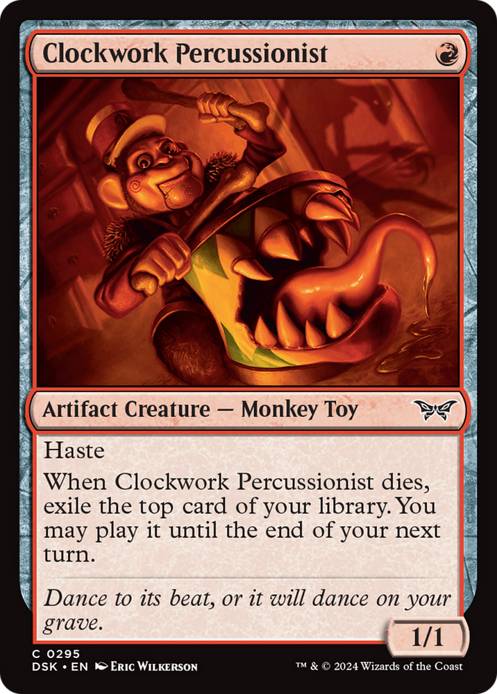 Clockwork Percussionist (0295) [Duskmourn: House of Horror] Magic: The Gathering