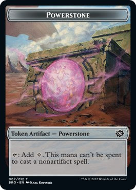 Servo // Powerstone Double-Sided Token [The Brothers' War Commander Tokens] Magic: The Gathering