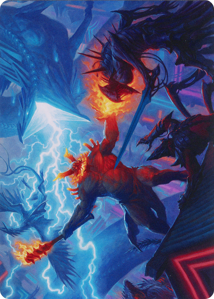 Hidetsugu and Kairi Art Card [March of the Machine Art Series] Magic: The Gathering
