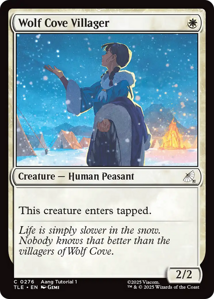 Wolf Cove Villager (0276) [Avatar: The Last Airbender: Eternal-Legal] Magic: The Gathering