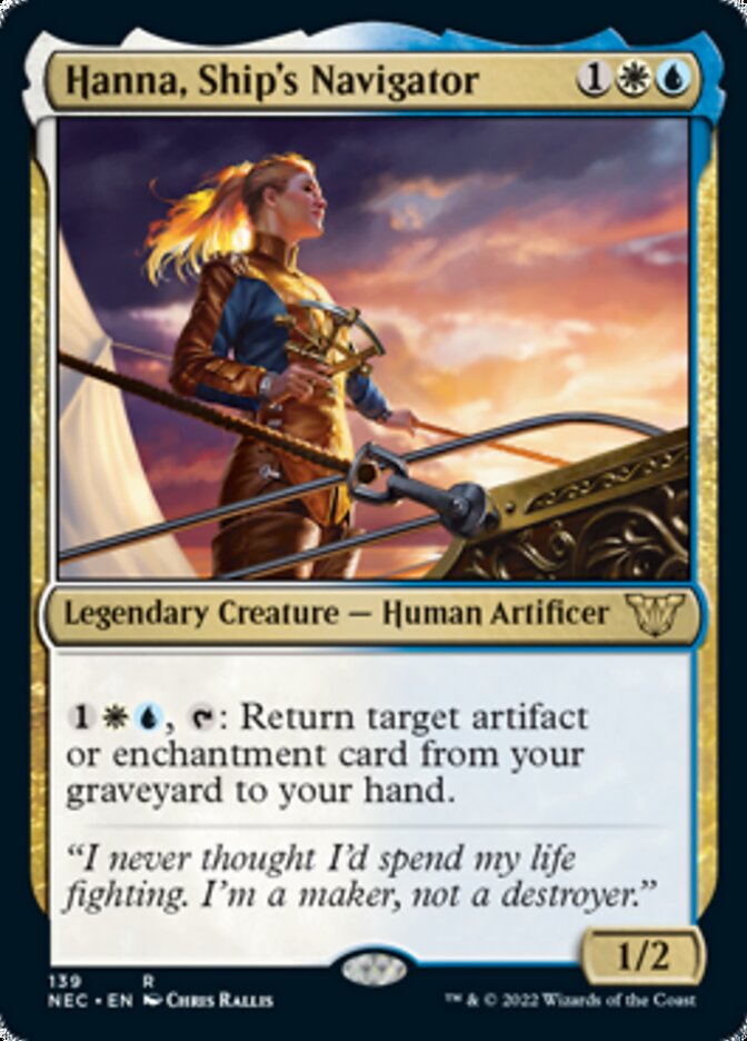 Hanna, Ship's Navigator [Kamigawa: Neon Dynasty Commander] Magic: The Gathering