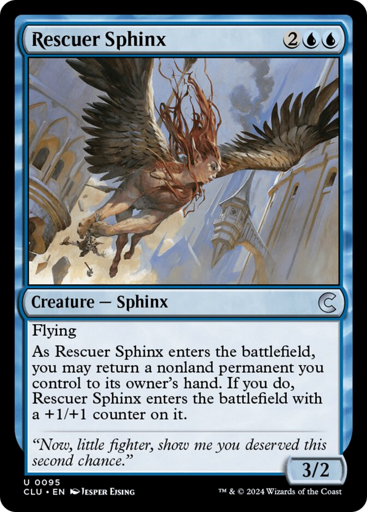 Rescuer Sphinx [Ravnica: Clue Edition] Magic: The Gathering
