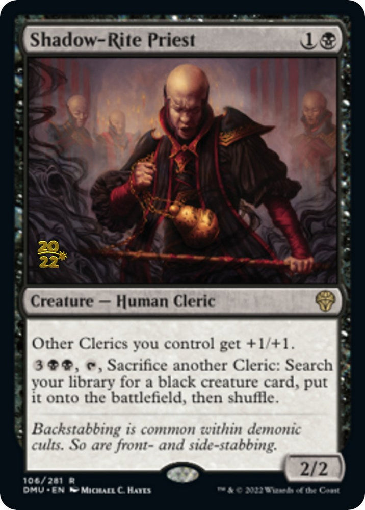 Shadow-Rite Priest [Dominaria United Prerelease Promos] Magic: The Gathering