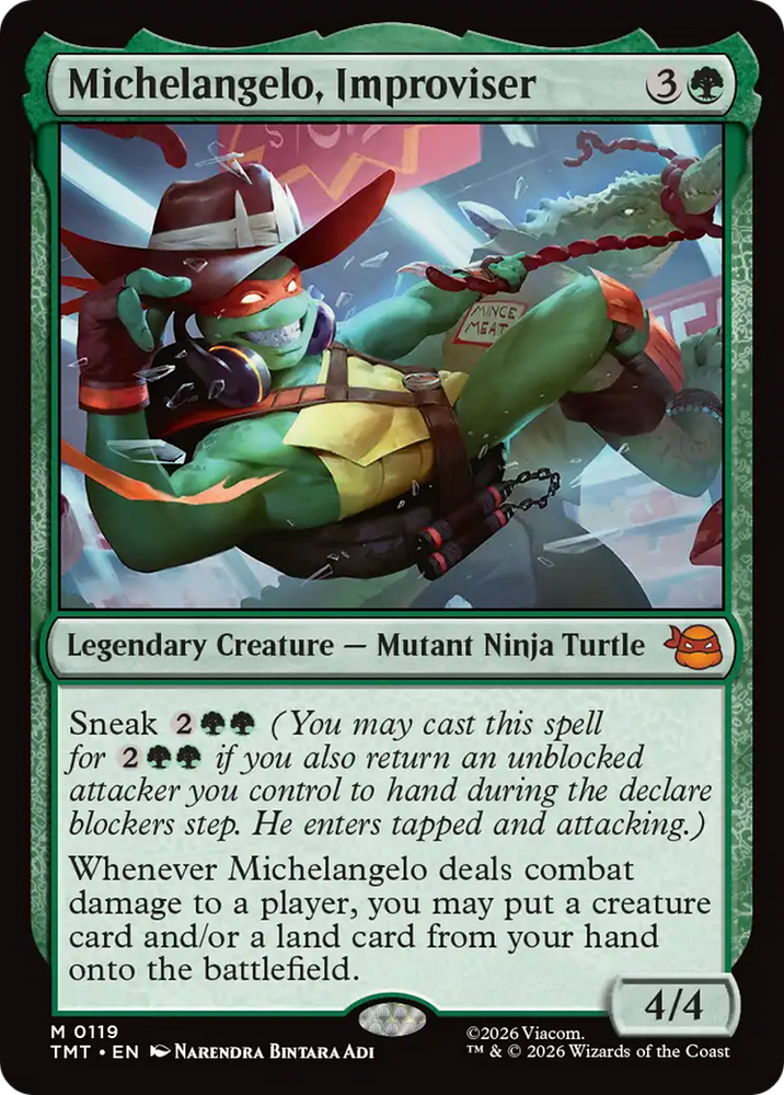 Michelangelo, Improviser [Teenage Mutant Ninja Turtles] Magic: The Gathering