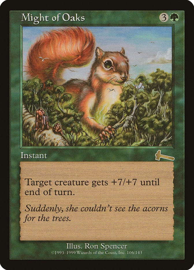 Might of Oaks [Urza's Legacy] Magic: The Gathering