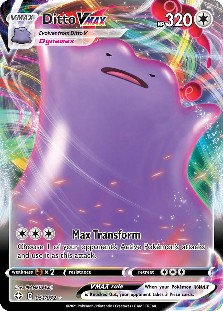Ditto VMAX (051/072) [Sword & Shield: Shining Fates] Pokémon
