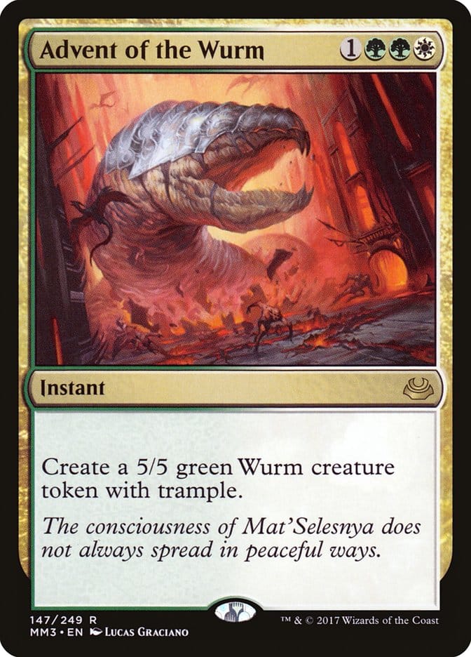 Advent of the Wurm [Modern Masters 2017] Magic: The Gathering