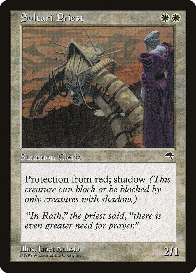 Soltari Priest [Tempest] Magic: The Gathering