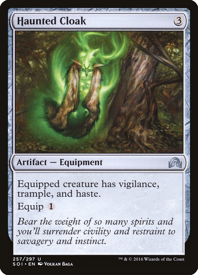 Haunted Cloak [Shadows over Innistrad] Magic: The Gathering