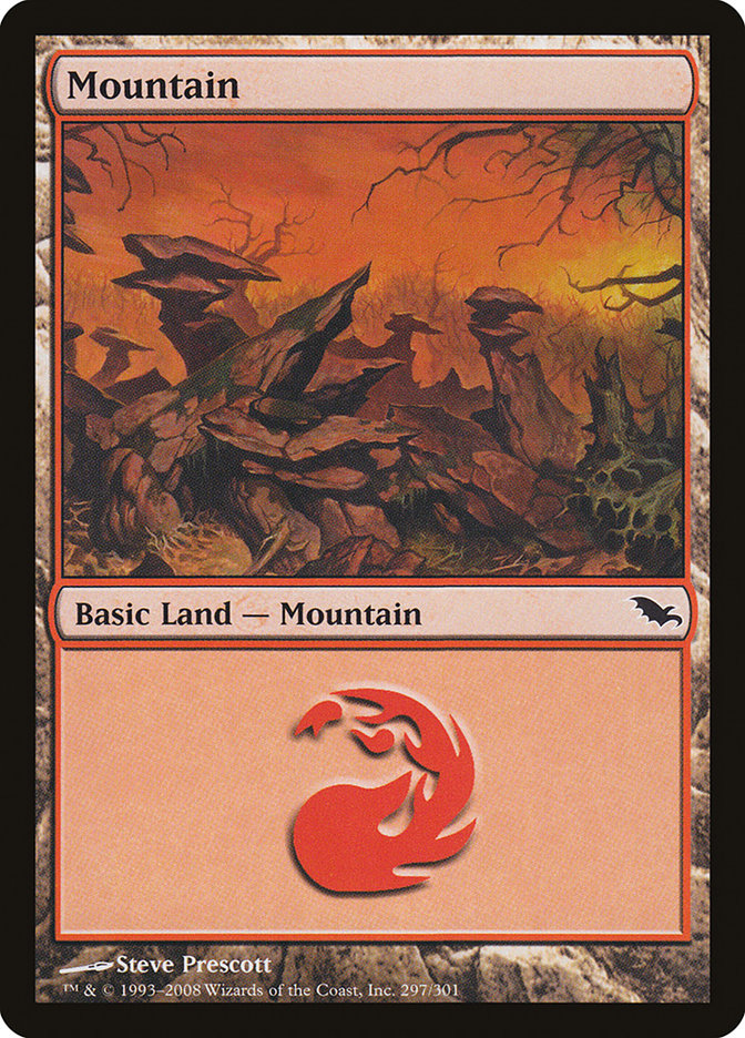 Mountain (297) [Shadowmoor] Magic: The Gathering