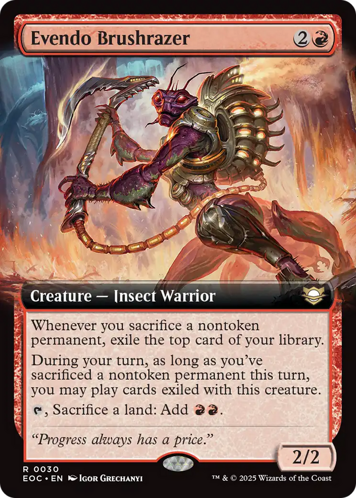 Evendo Brushrazer (Extended Art) [Edge of Eternities Commander] Magic: The Gathering