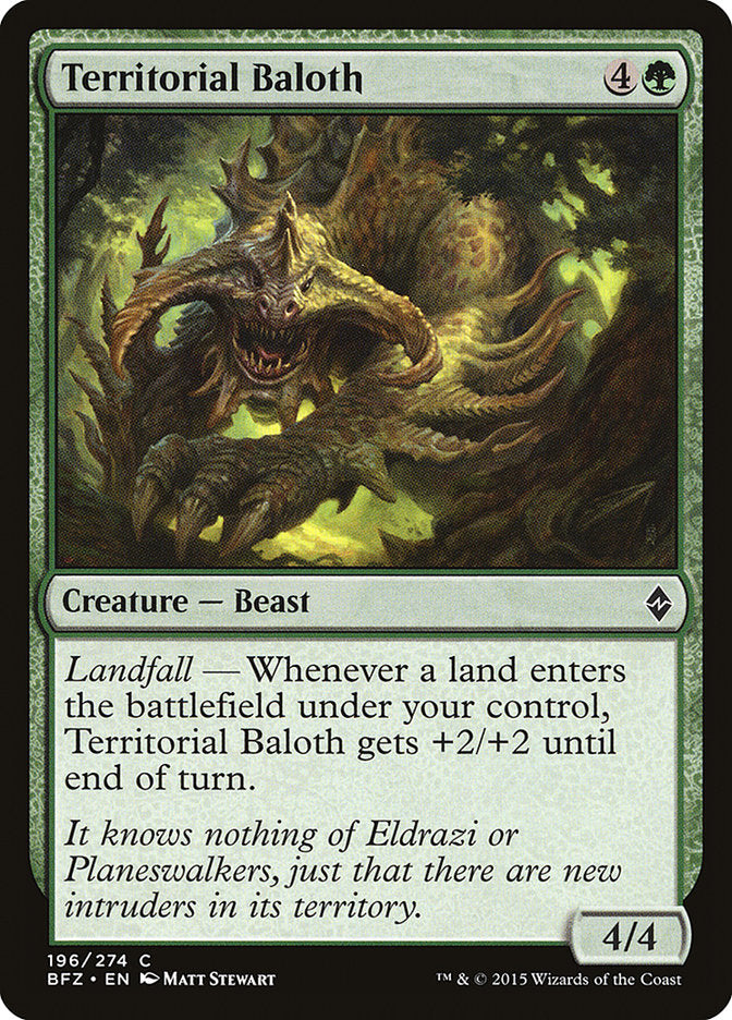 Territorial Baloth [Battle for Zendikar] Magic: The Gathering