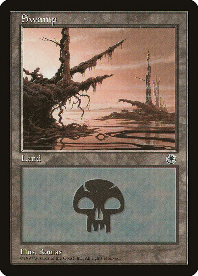 Swamp (Pink Sky) [Portal] Magic: The Gathering