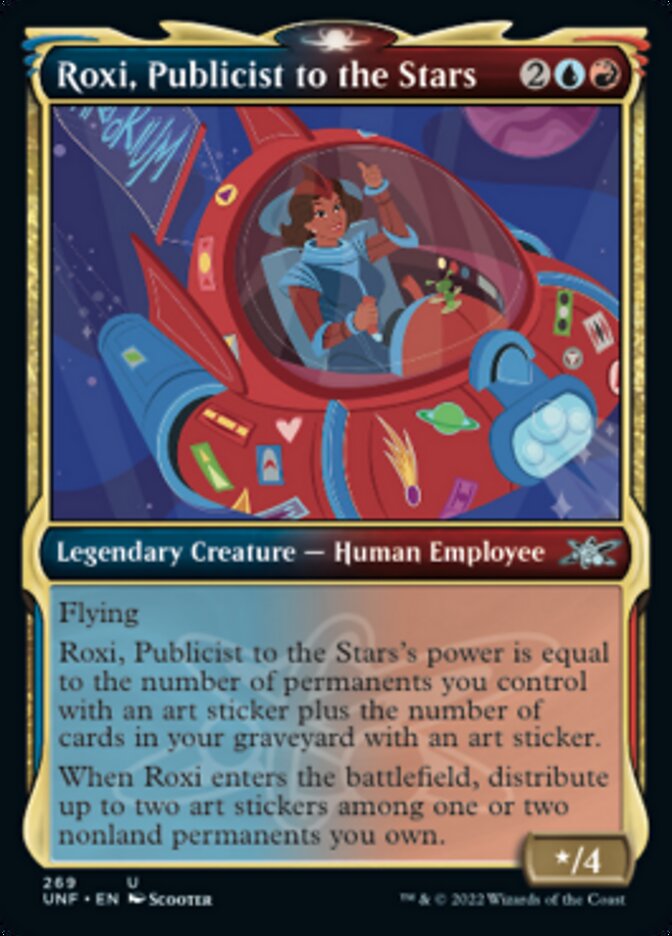 Roxi, Publicist to the Stars (Showcase) [Unfinity] Magic: The Gathering