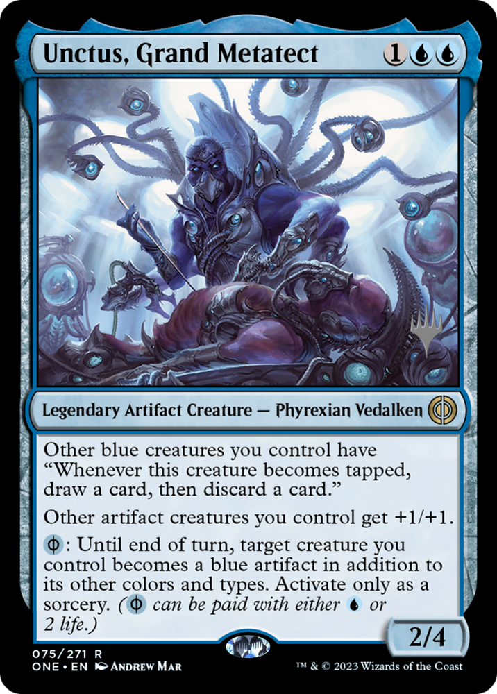 Unctus, Grand Metatect (Promo Pack) [Phyrexia: All Will Be One Promos] Magic: The Gathering