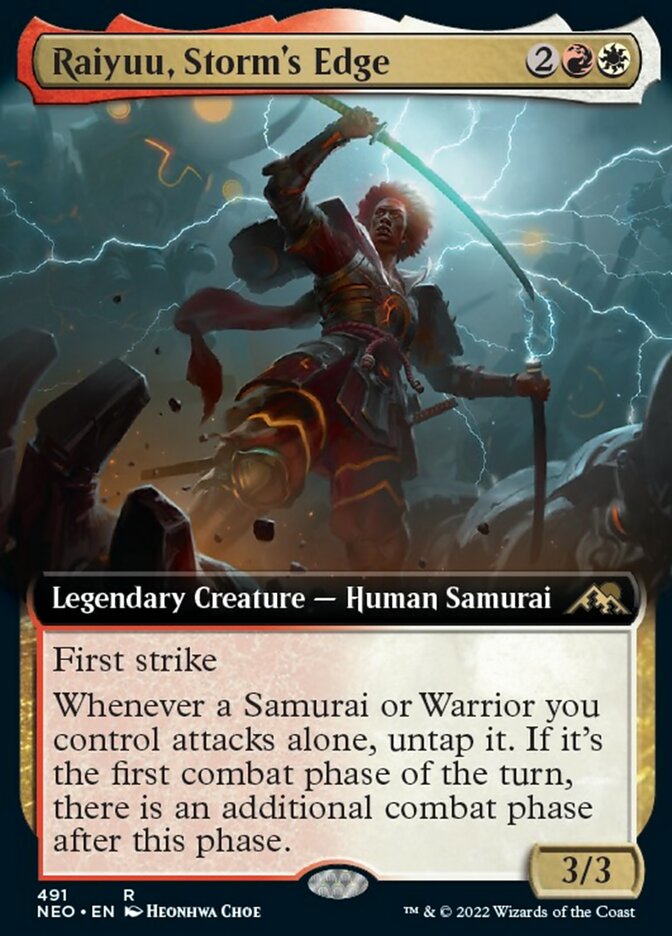 Raiyuu, Storm's Edge (Extended Art) [Kamigawa: Neon Dynasty] Magic: The Gathering
