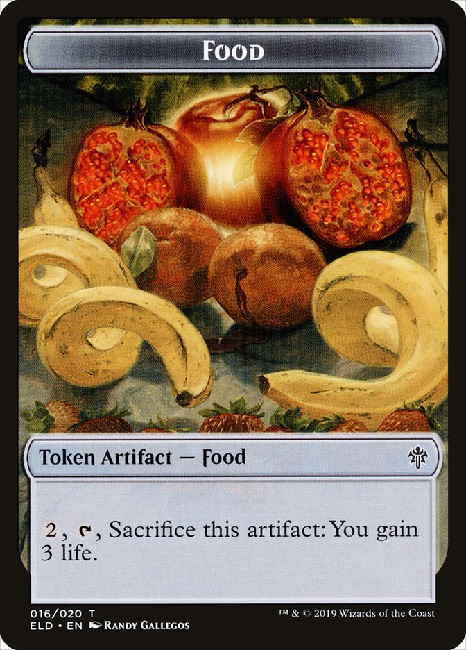Boar // Food (16) Double-Sided Token [Throne of Eldraine Tokens] Magic: The Gathering