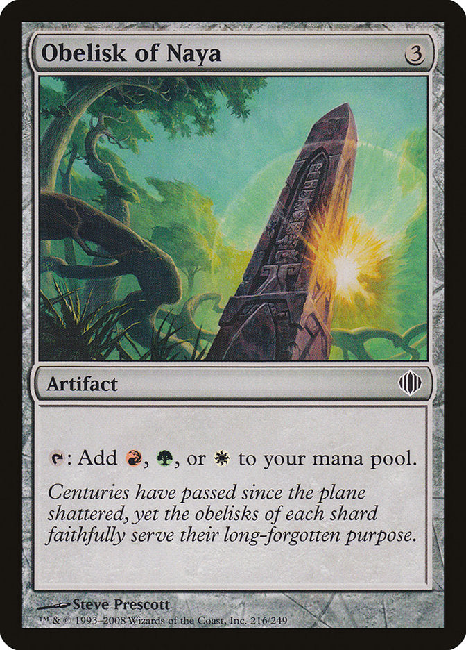 Obelisk of Naya [Shards of Alara] Magic: The Gathering