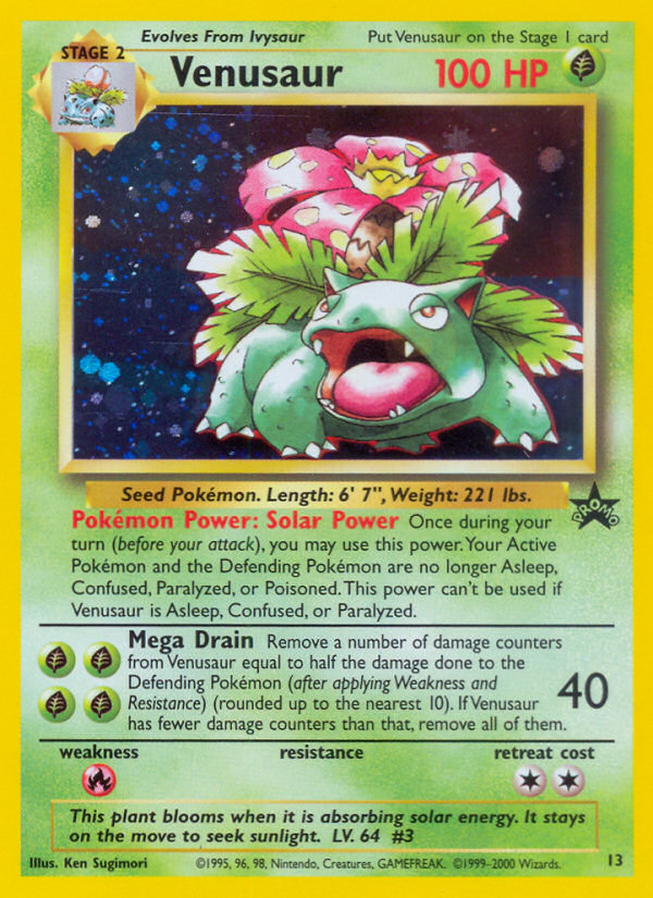 Venusaur (13) [Wizards of the Coast: Black Star Promos] Pokémon