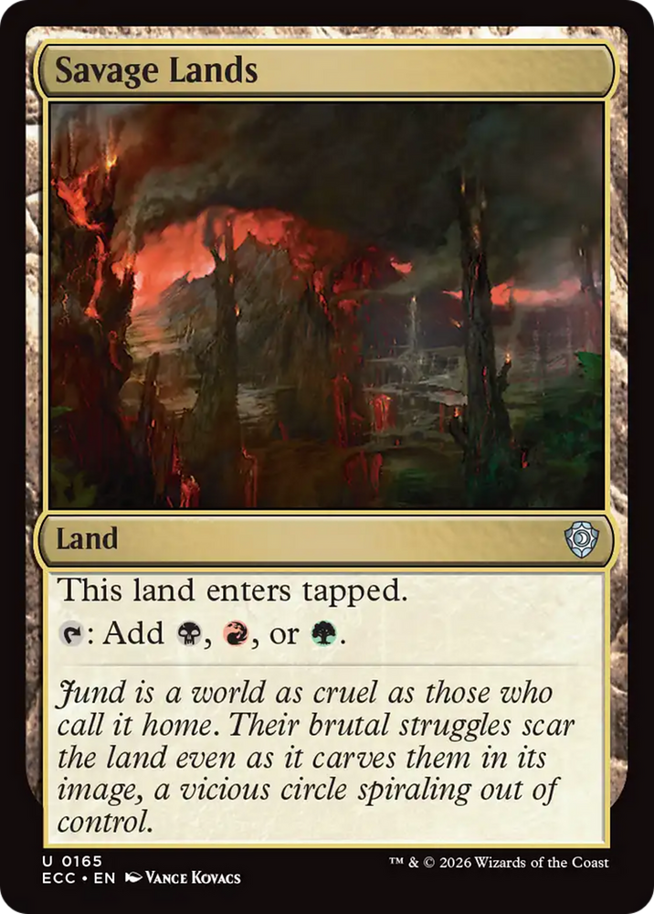 Savage Lands [Lorwyn Eclipsed Commander] Magic: The Gathering
