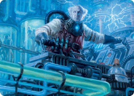 Ludevic, Necrogenius Art Card [Innistrad: Midnight Hunt Art Series] Magic: The Gathering
