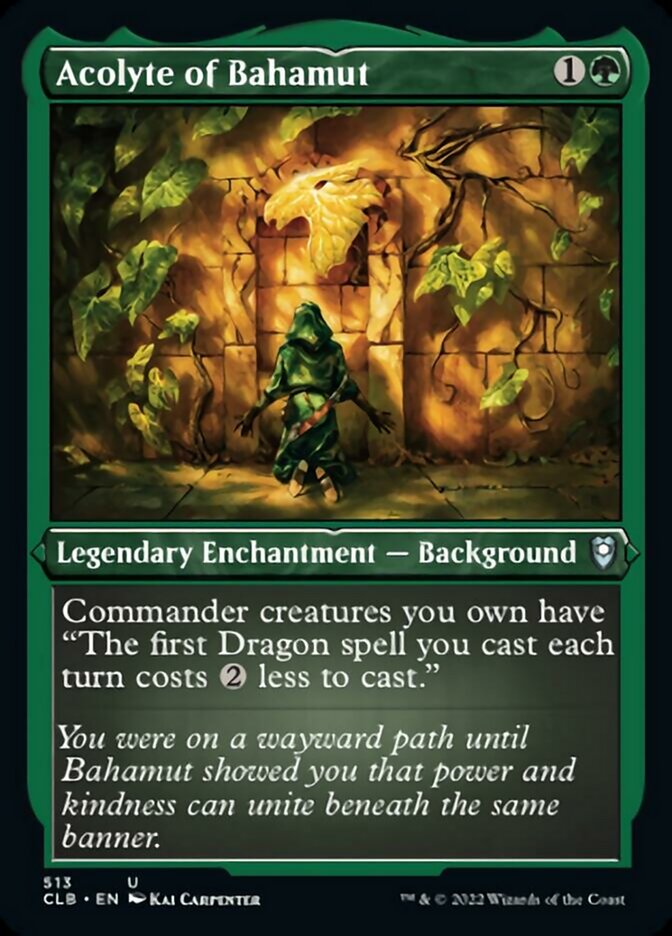 Acolyte of Bahamut (Foil Etched) [Commander Legends: Battle for Baldur's Gate] Magic: The Gathering