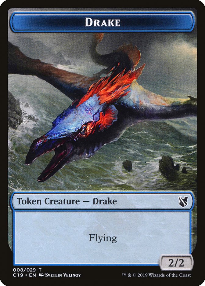 Drake Token [Commander 2019 Tokens] Magic: The Gathering