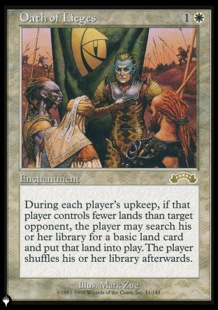 Oath of Lieges [The List] Magic: The Gathering