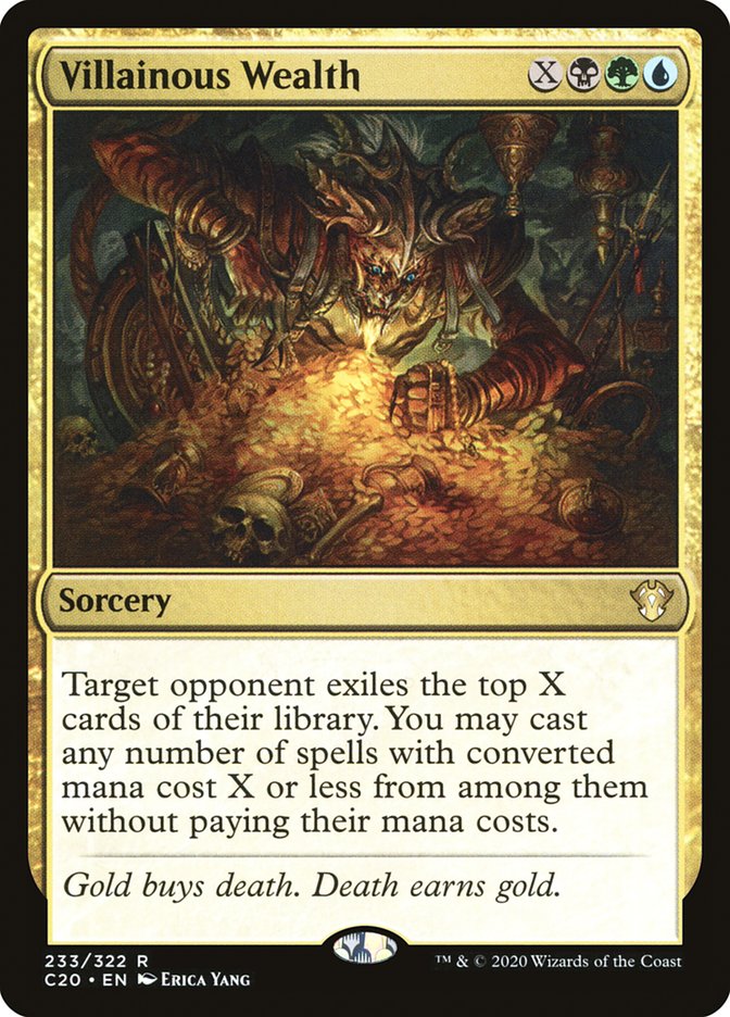 Villainous Wealth [Commander 2020] Magic: The Gathering