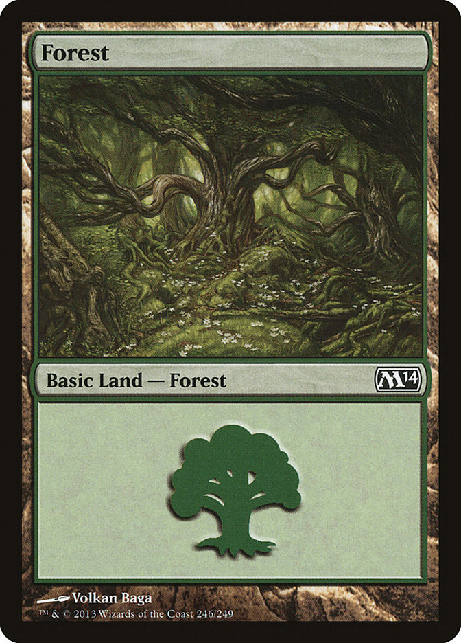 Forest (246) [Magic 2014] Magic: The Gathering