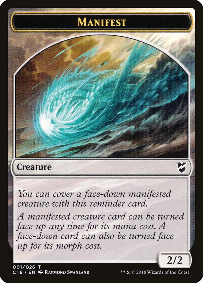 Manifest [Commander 2018 Tokens] Magic: The Gathering
