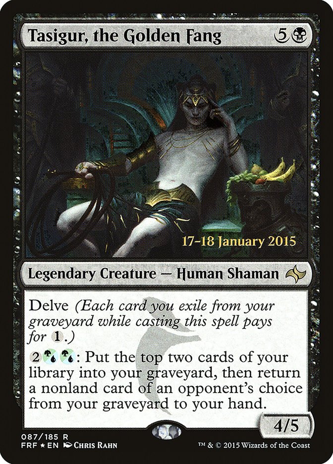 Tasigur, the Golden Fang [Fate Reforged Prerelease Promos] Magic: The Gathering