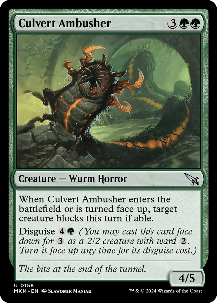 Culvert Ambusher [Murders at Karlov Manor] Magic: The Gathering