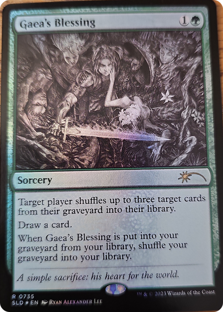 Gaea's Blessing (Sketch Showcase) [Secret Lair Drop Series] Magic: The Gathering