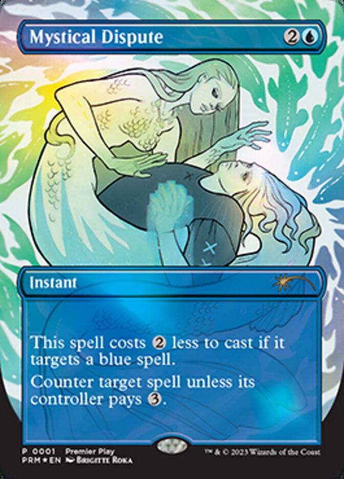 Mystical Dispute (Borderless Alternate Art) [Regional Championship Qualifiers 2023] Magic: The Gathering