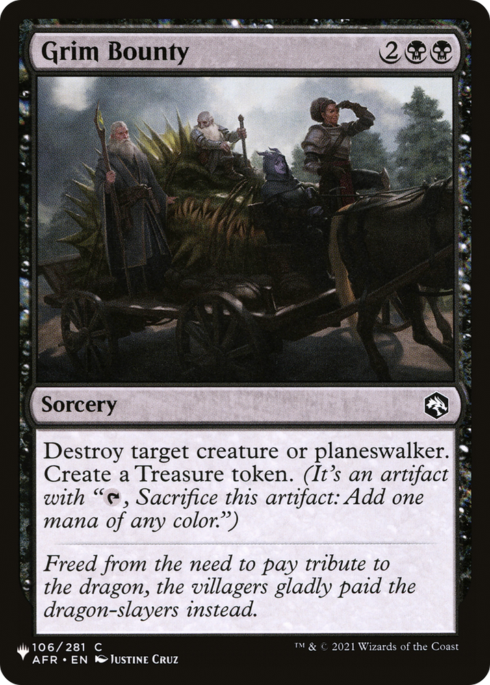 Grim Bounty [The List] Magic: The Gathering