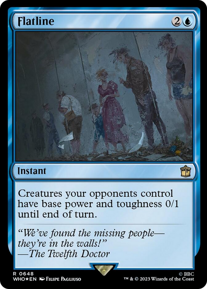 Flatline (Surge Foil) [Doctor Who] Magic: The Gathering