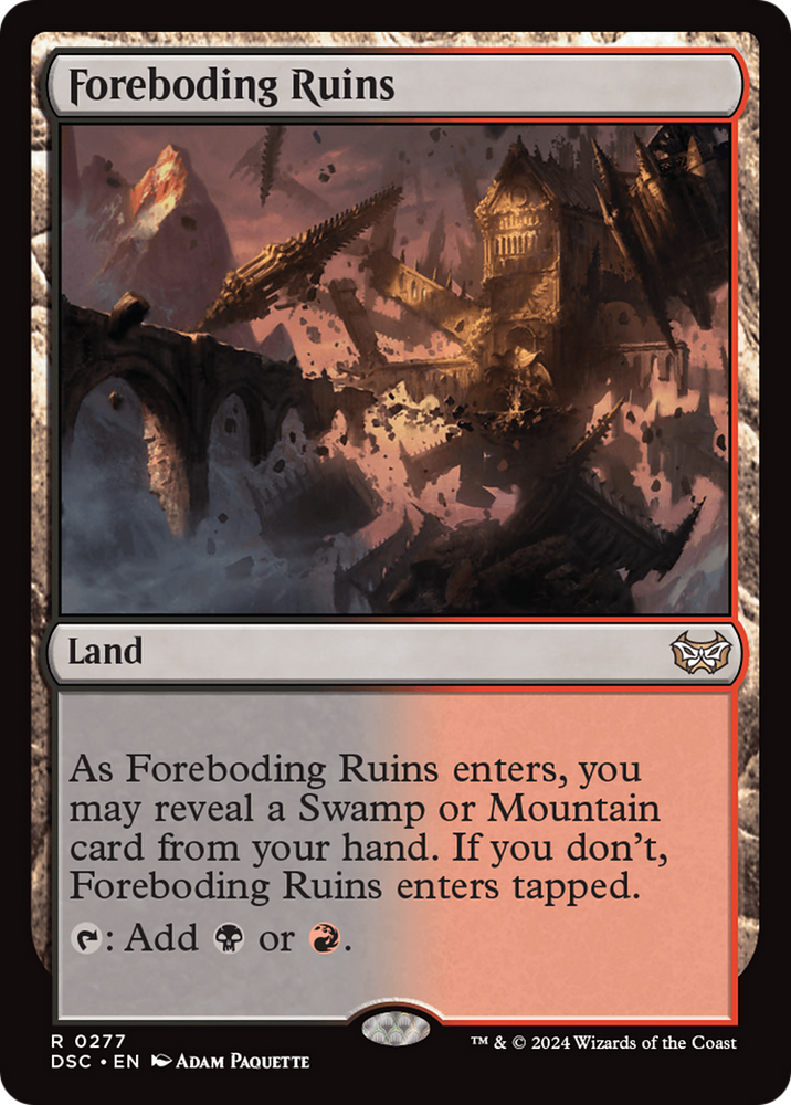 Foreboding Ruins [Duskmourn: House of Horror Commander] Magic: The Gathering