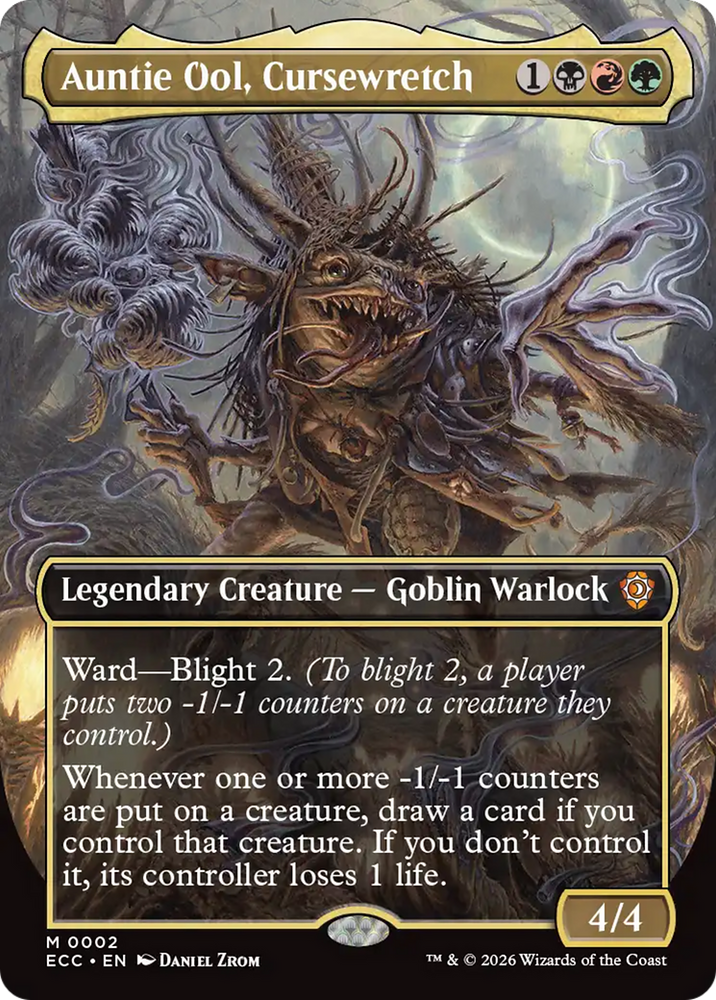 Auntie Ool, Cursewretch (Borderless) [Lorwyn Eclipsed Commander] Magic: The Gathering